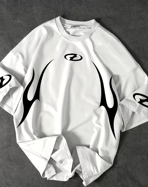 Oversized Long Sleeve (Tribal Flame)