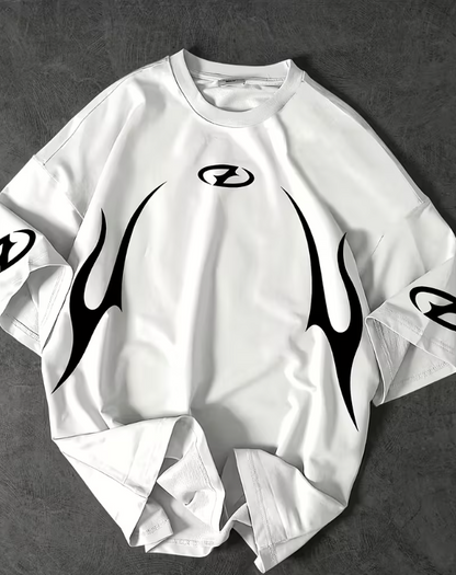 Oversized Long Sleeve (Tribal Flame)