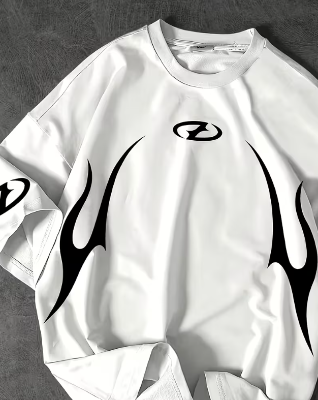 Oversized Long Sleeve (Tribal Flame)